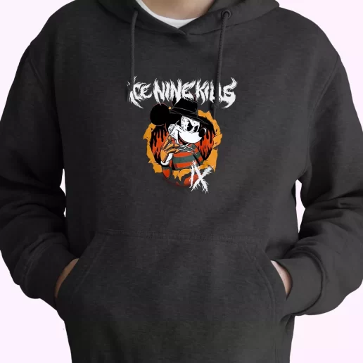 Ice Nine Kills Freddy Krueger Mickey Mouse On Sale Classic Hoodie Streetwear