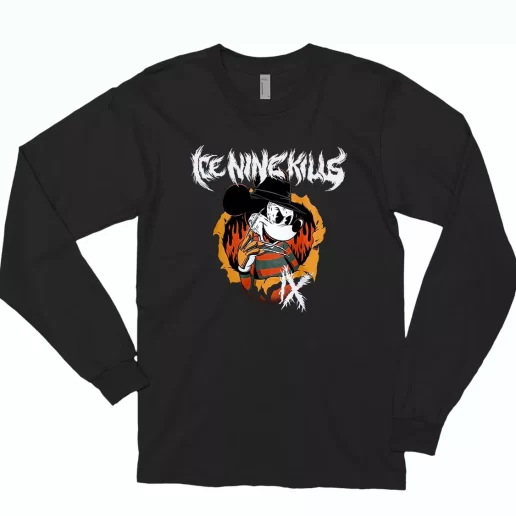 Ice Nine Kills Freddy Krueger Mickey Mouse On Sale Classic Long Sleeve T Shirt