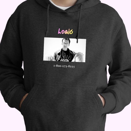 Logic 1 800 273 8255 Rapper Quote Hoodie 1