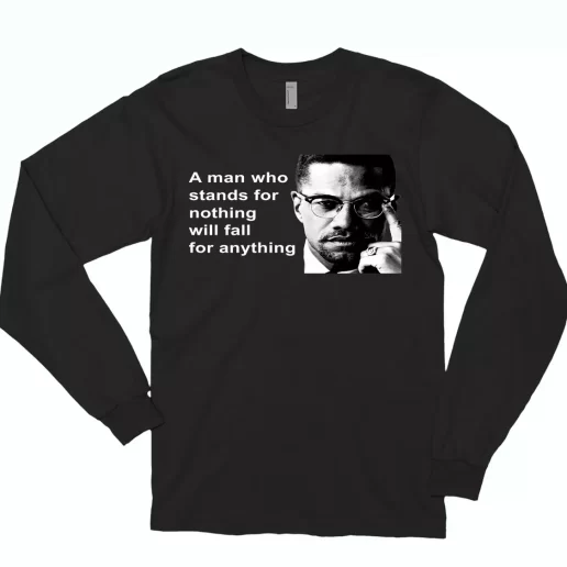 Malcolm X Black Panthers Party Civil Human Rights Classic Long Sleeve T Shirt