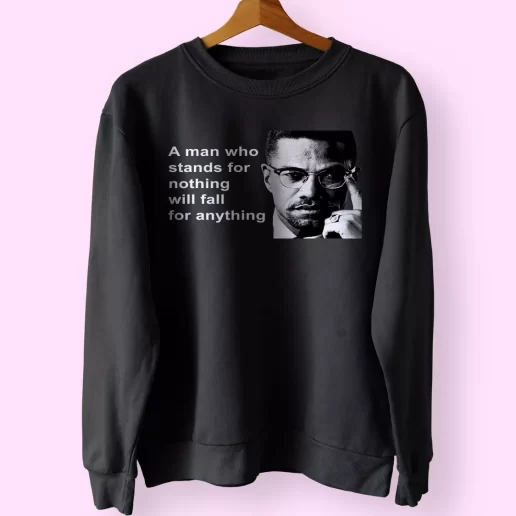 Malcolm X Black Panthers Party Civil Human Rights Classic Sweatshirt Style