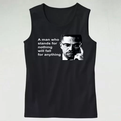 Malcolm X Black Panthers Party Civil Human Rights Classic Tank Top Style