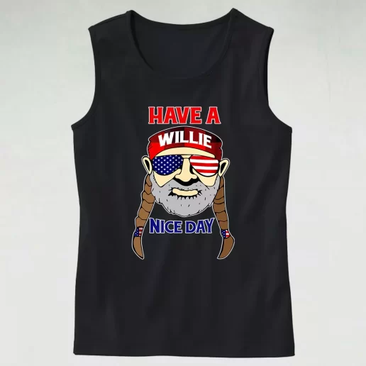 Me Time Have A Willie Nice Day Slogan Classic Tank Top Style