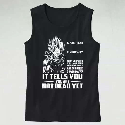 New Dragon Ball Vegeta Pain Quote Classic Tank Top Style