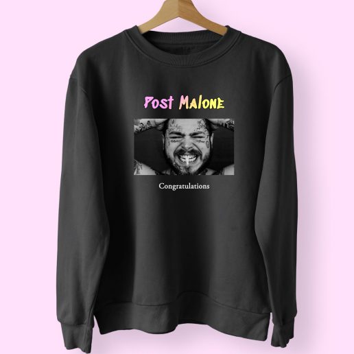 Post Malone Congratulations Vintage Rapper Sweatshirt 1