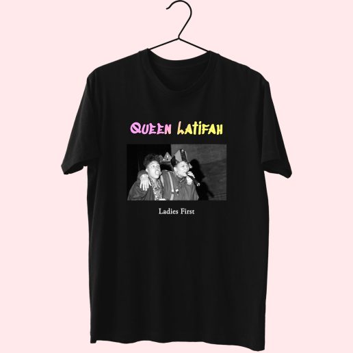 Queen Latifah Ladies First Hip Hop Rapper T Shirt 1