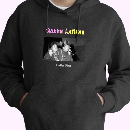 Queen Latifah Ladies First Rapper Quote Hoodie 1