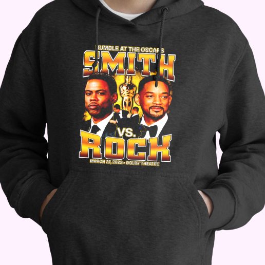 Rumble At The Oscars Smith Vs Rock Funny Hoodie Streetwear 1