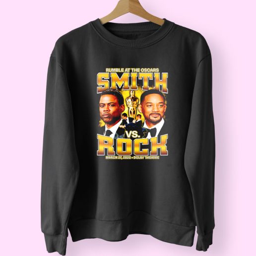 Rumble At The Oscars Smith Vs Rock Funny Sweatshirt 1