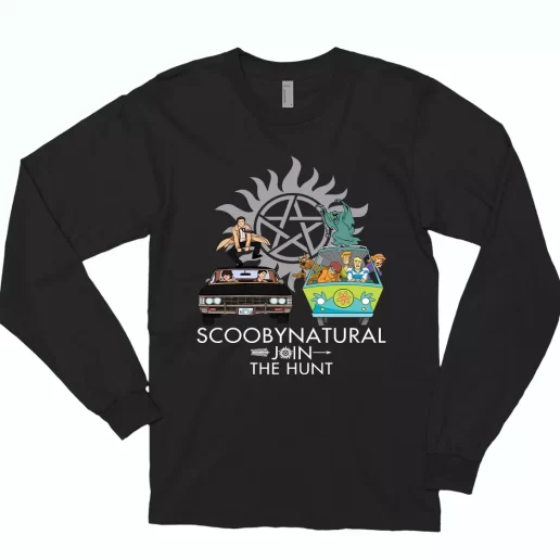 Scoobynatural Join The Hunt Supernatural Sam Dean Winchester Sweatshirt Classic Long Sleeve T Shirt