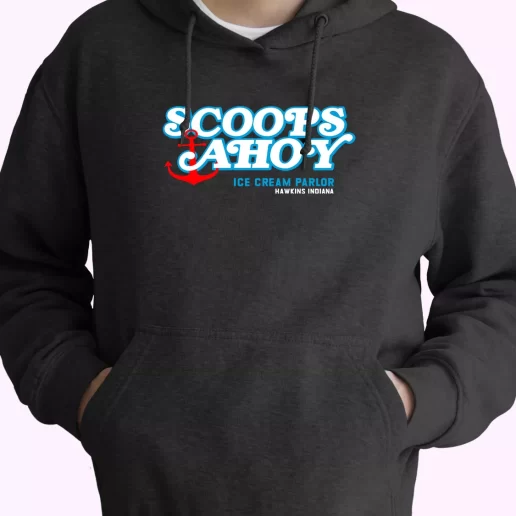 Scoops Ahoy Ice Cream Parlor Stranger Things Classic Hoodie Streetwear