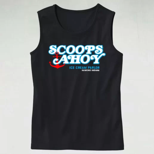 Scoops Ahoy Ice Cream Parlor Stranger Things Classic Tank Top Style