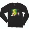 Shrek Bored Meme Funny Long Sleeve T Shirt 1