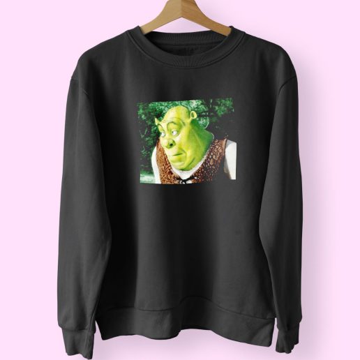 Shrek Bored Meme Funny Sweatshirt 1