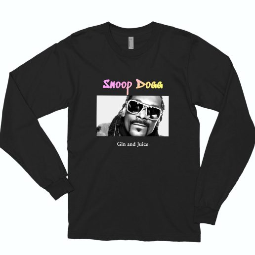 Snoop Dogg Gin And Juice Rapper Long Sleeve Shirt 1