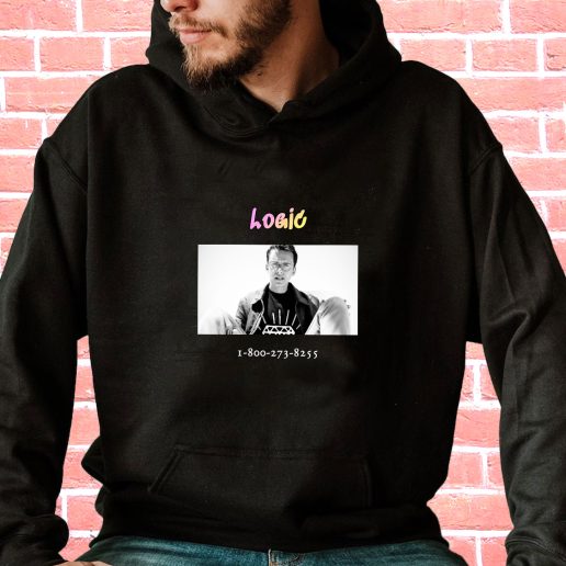 Streetwear Hoodie Logic 1 800 273 8255 1