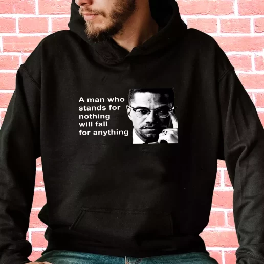 Streetwear Hoodie Malcolm X Black Panthers Party Civil Human Rights