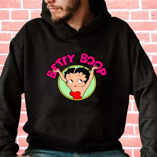 Streetwear Hoodie Sexy Betty Boop Logo Cartoon