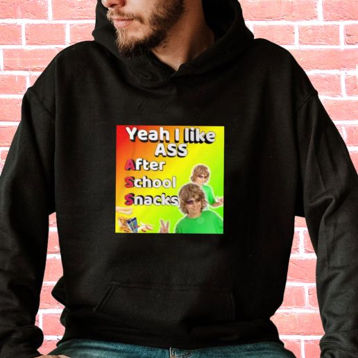 Streetwear Hoodie Yeah I Like Ass Sarcastic Dank Meme 1