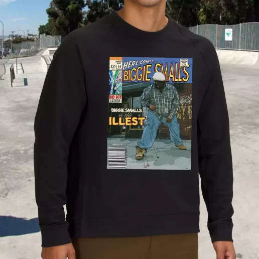 Streetwear Sweatshirt Biggie Smalls Is The Illest Comic Book