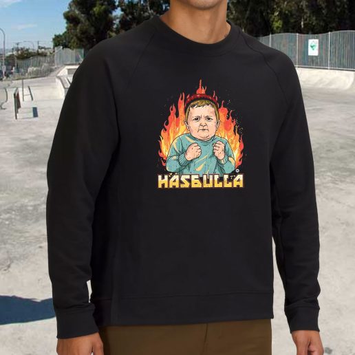 Streetwear Sweatshirt Hasbulla Fighting Face 1