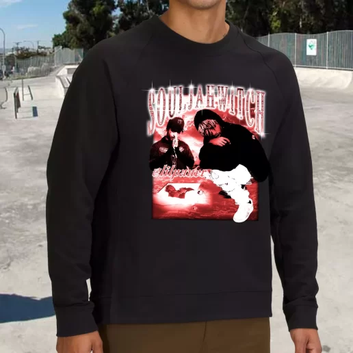 Streetwear Sweatshirt Lil Tracy Soulja Witch Faith 80s Mens