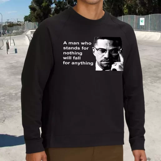 Streetwear Sweatshirt Malcolm X Black Panthers Party Civil Human Rights