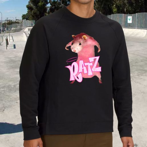 Streetwear Sweatshirt Ratz Pink Meme 1