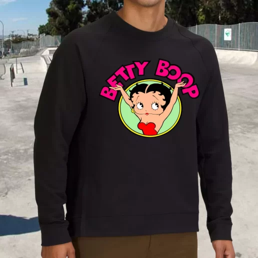 Streetwear Sweatshirt Sexy Betty Boop Logo Cartoon