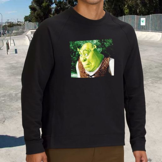 Streetwear Sweatshirt Shrek Bored Meme 1