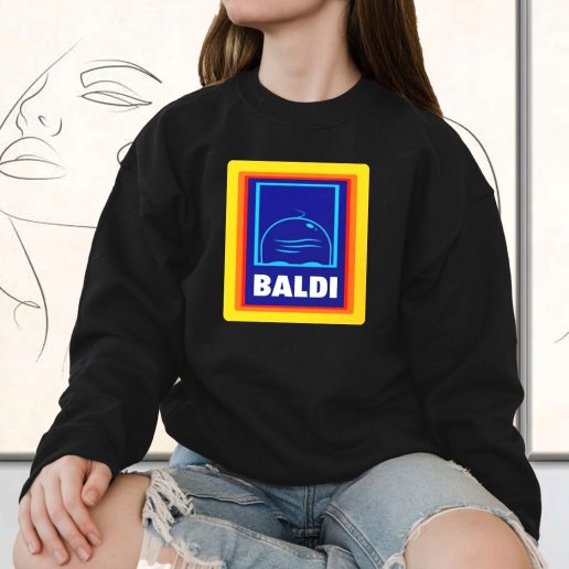 Vintage Sweatshirt Baldi Aldi Bald Head 1