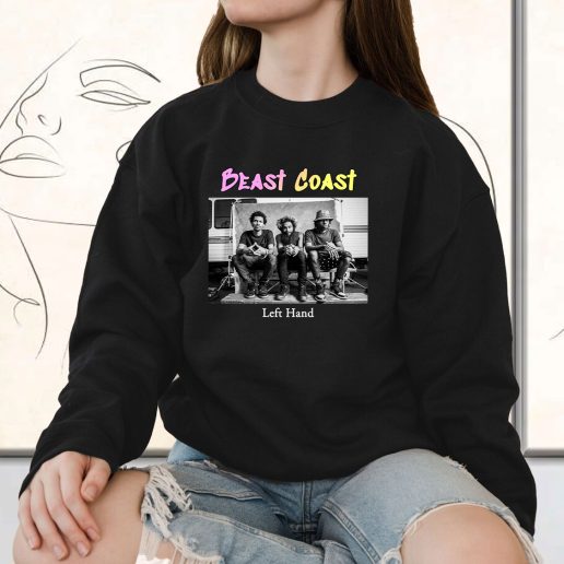 Vintage Sweatshirt Beast Coast Left Hand 1