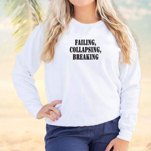 Vintage Sweatshirt Failing Collapsing Breaking 1