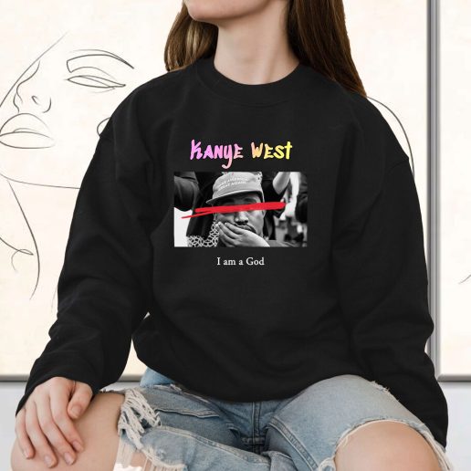 Vintage Sweatshirt Kanye West I Am A God 1