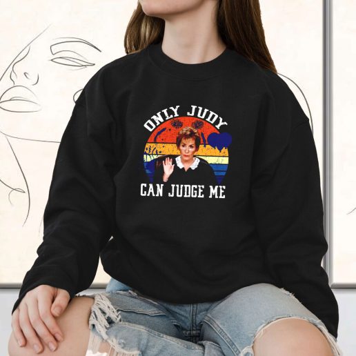 Vintage Sweatshirt Only Judy Can Judge Me 1