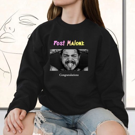 Vintage Sweatshirt Post Malone Congratulations 1