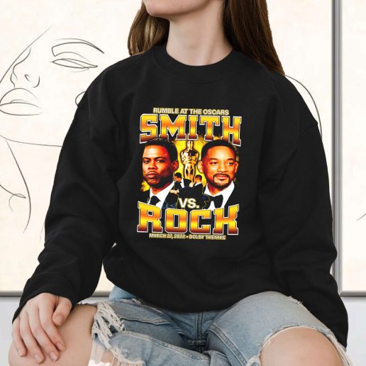 Vintage Sweatshirt Rumble At The Oscars Smith Vs Rock 1