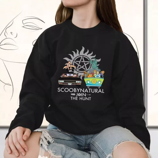 Vintage Sweatshirt Scoobynatural Join The Hunt Supernatural Sam Dean Winchester Sweatshirt