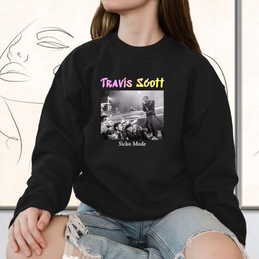 Vintage Sweatshirt Travis Scott Sicko Mode 1