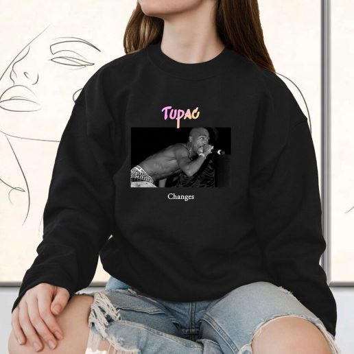 Vintage Sweatshirt Tupac Changes 1