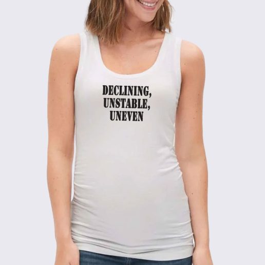 Women Classic Tank Top Declining Unstable Uneven 1