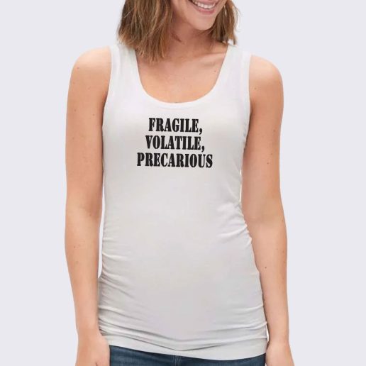 Women Classic Tank Top Fragile Volatile Precarious 1