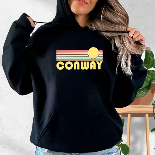 Aesthetic Hoodie Conway Arkansas Sunset 1