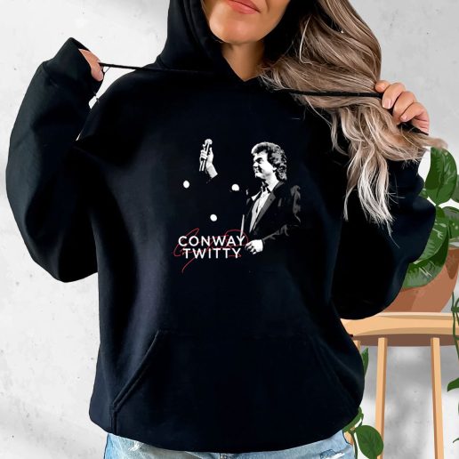 Aesthetic Hoodie Conway Twitty Country Music Legend 1