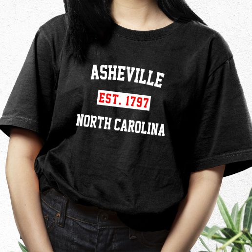 Aesthetic T Shirt Asheville Est 1797 North Carolina 1