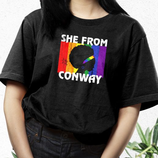 Aesthetic T Shirt Black Girl She From Conway Arkansas 1