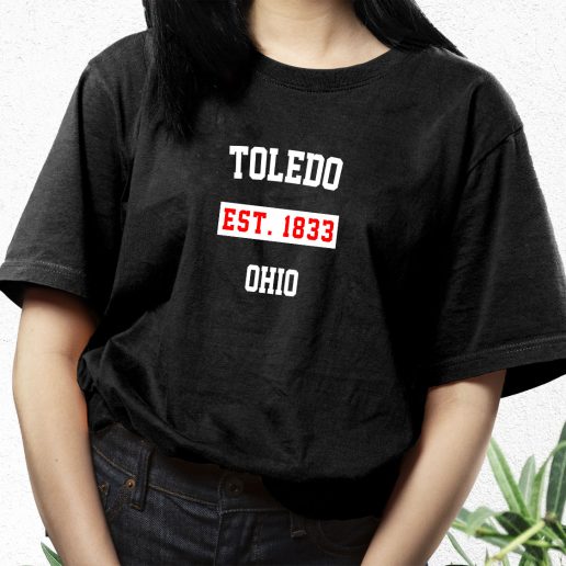 Aesthetic T Shirt Toledo Est 1833 Ohio 1