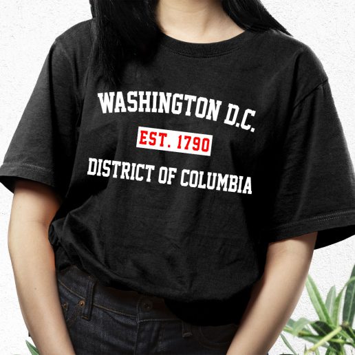 Aesthetic T Shirt Washington Dc Est 1790 District Of Columbia 1