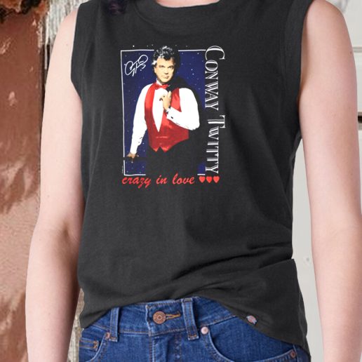 Aesthetic Tank Top Conway Twitty Crazy In Love 1