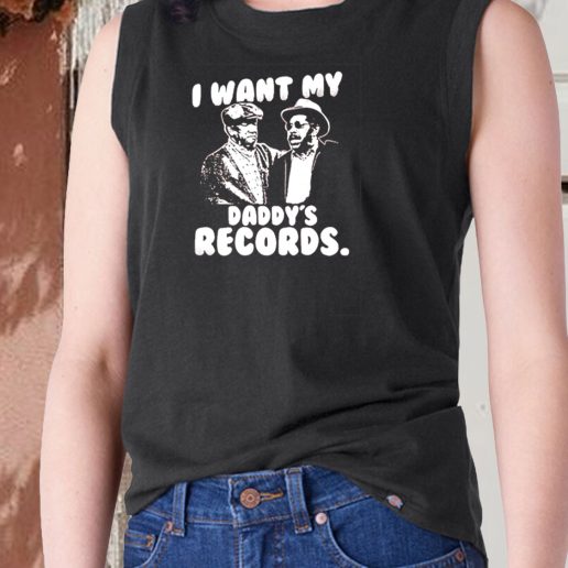 Aesthetic Tank Top I Want My Daddy Records 1